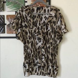 East 5th cheetah print blouse